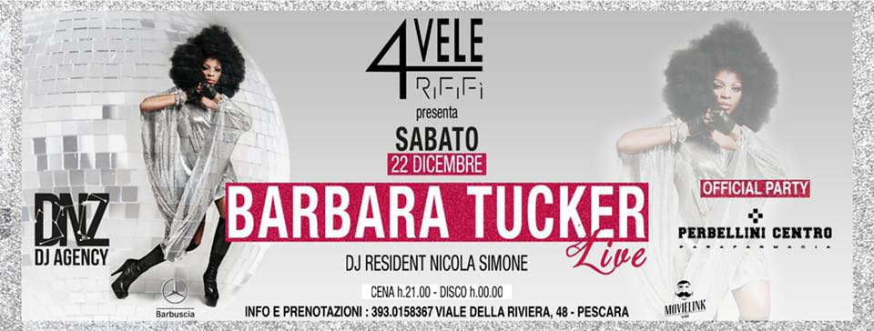Barbara Tucker live 4 Vele Pescara