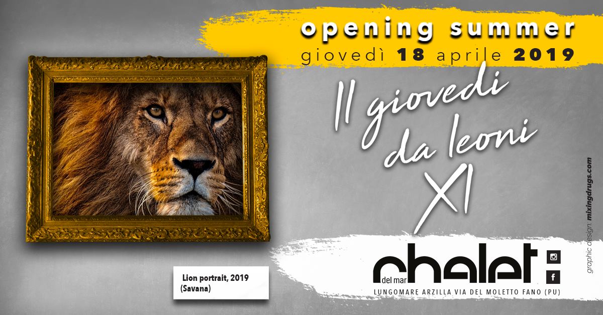Opening Summer 2019 Chalet Del Mar Fano