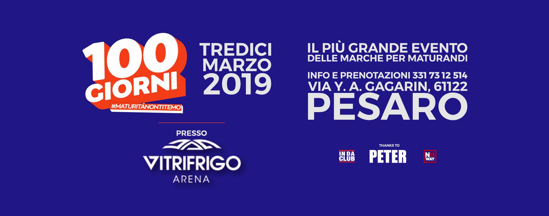 100 giorni agli esami Marche Vitrifrigo Arena Pesaro