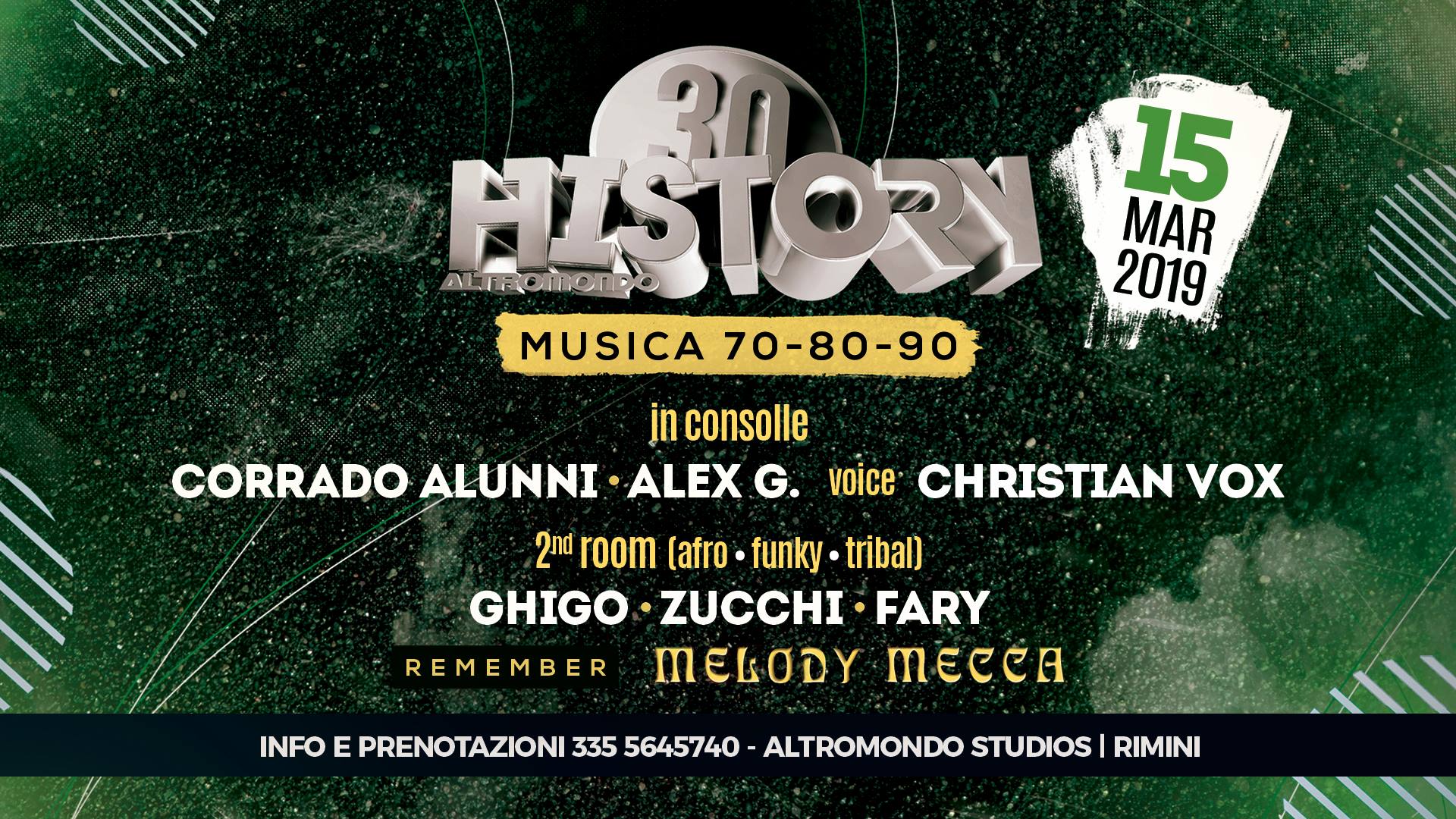 History 70 80 90 discoteca Altromondo Rimini