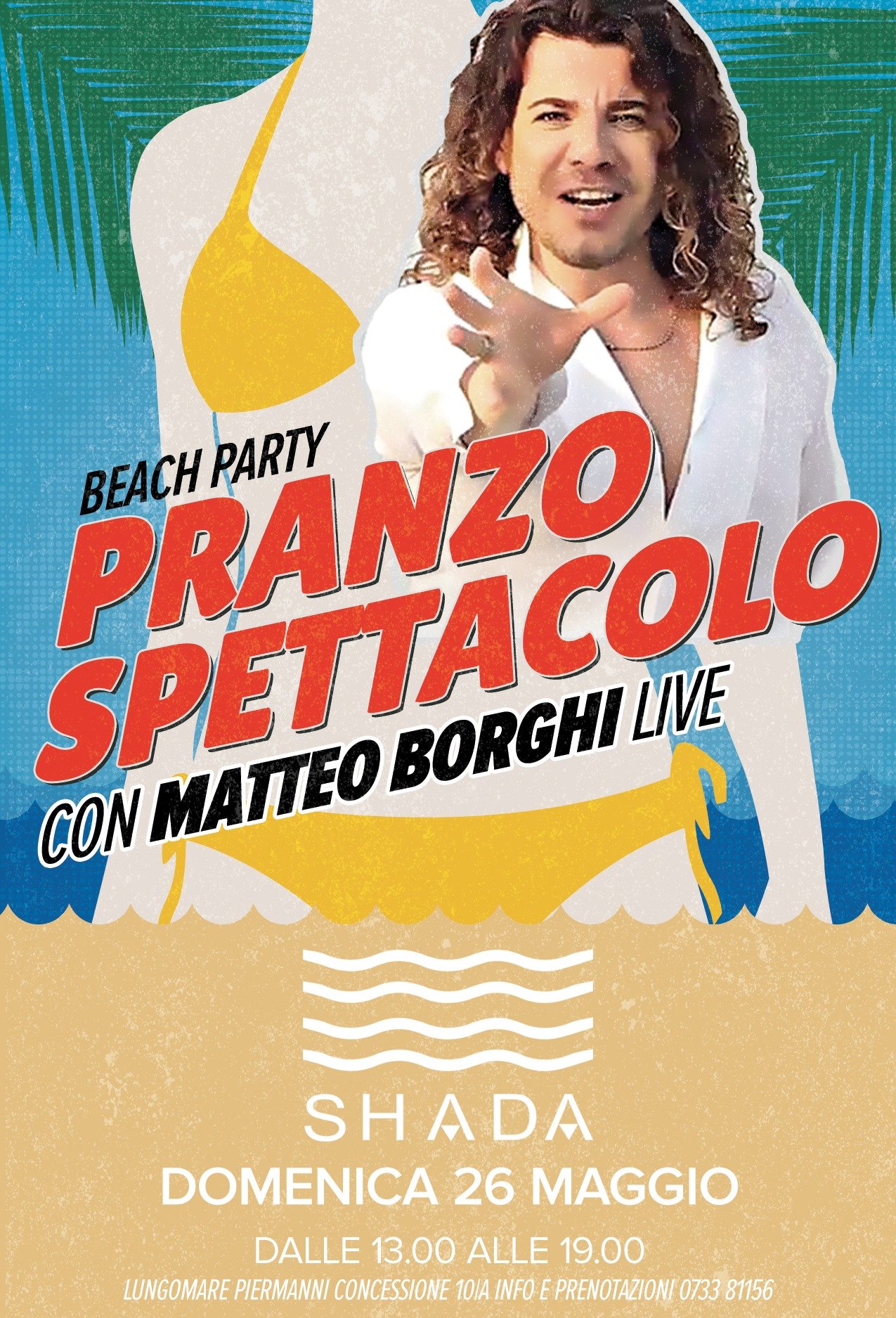 Pranzo spettacolo con Matteo Borghi live alla discoteca Shada