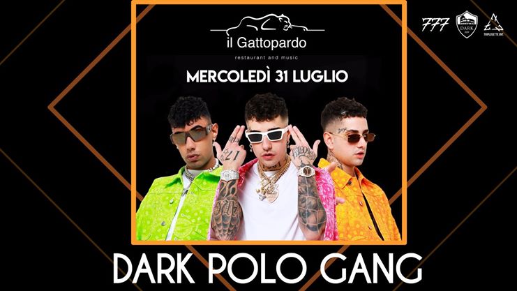 Dark Polo Gang discoteca Gattopardo Alba Adriatica