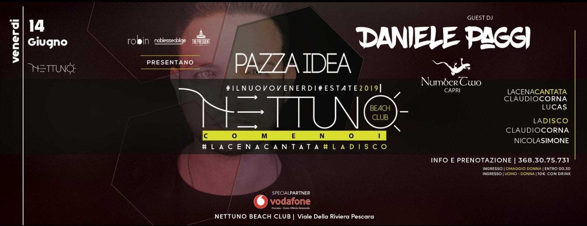 Daniele Paggi guest dj Nettuno Beach Club Pescara