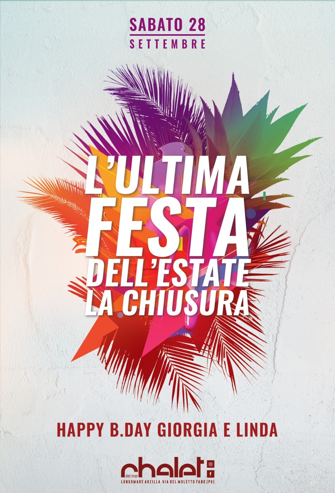 Ultima Festa Estate 2019 Chalet Del Mar Fano