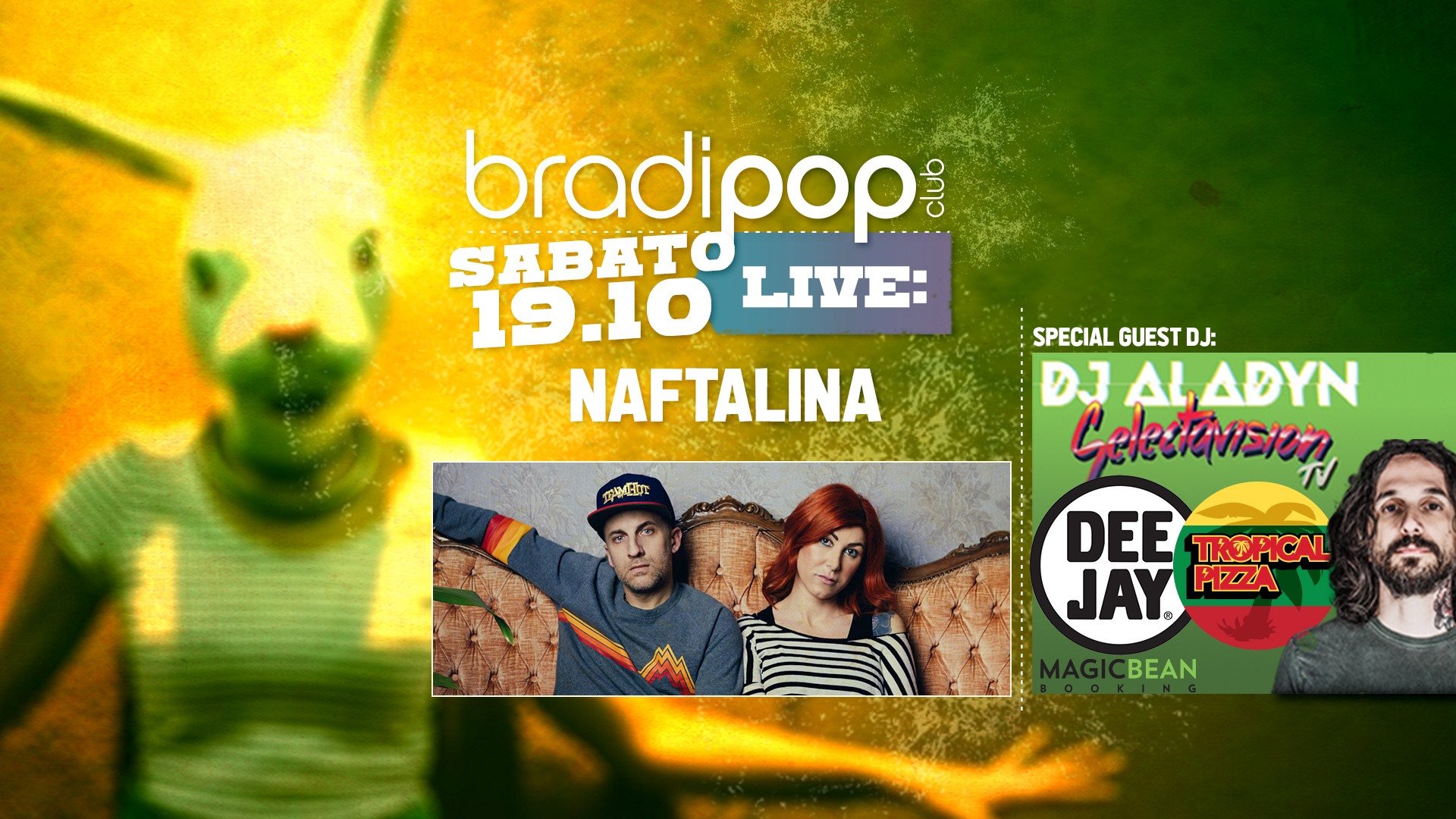 Naftalina e Dj Aladyn Radio Deejay Bradipop Club Rimini
