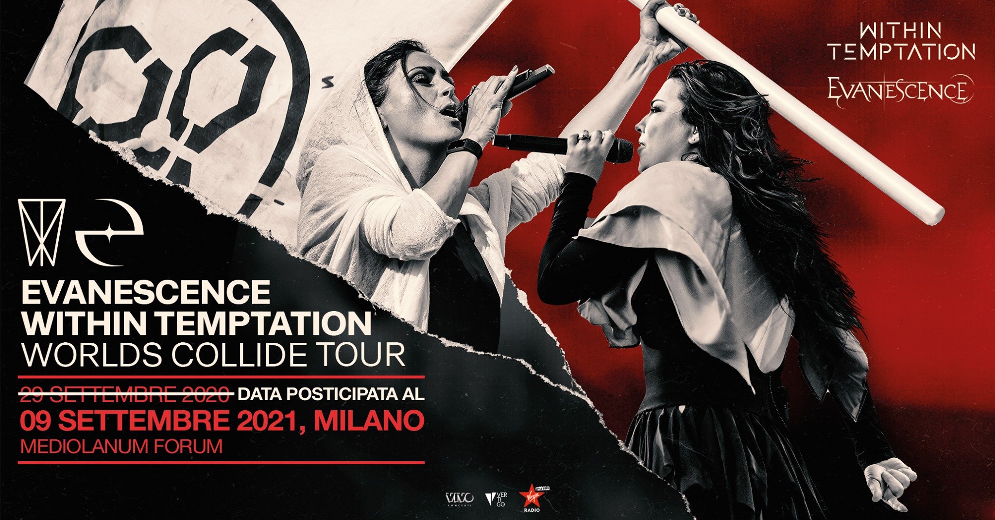 Evanescence + Within Temptation al Mediolanum Forum di Milano