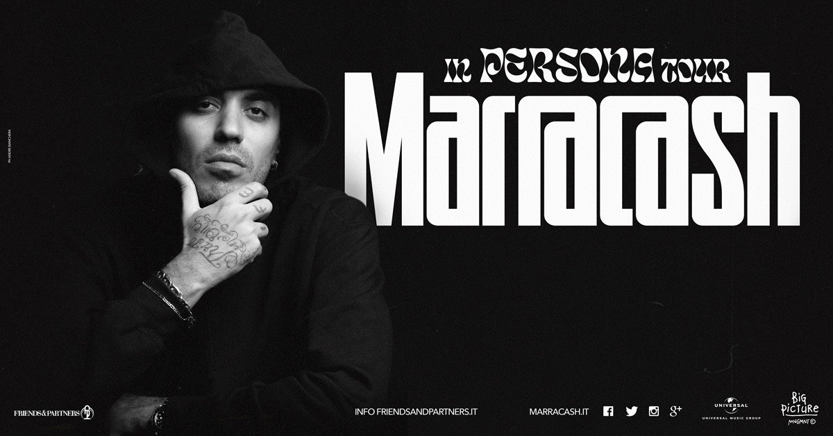 Marracash in concerto al Mediolanum Forum di Milano