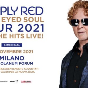 Simply Red live, Blue Eyed Soul Tour 2021, Mediolanum Forum Assago - Milano