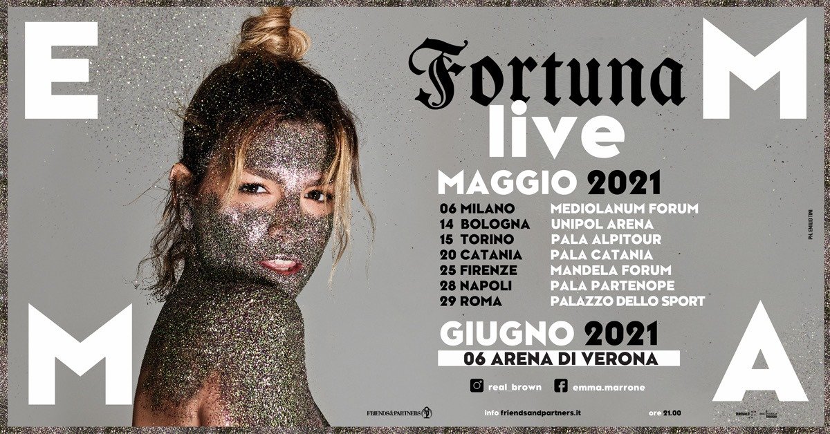 Emma Marrone, Fortuna Live Palasport 2021, Unipol Arena Bologna