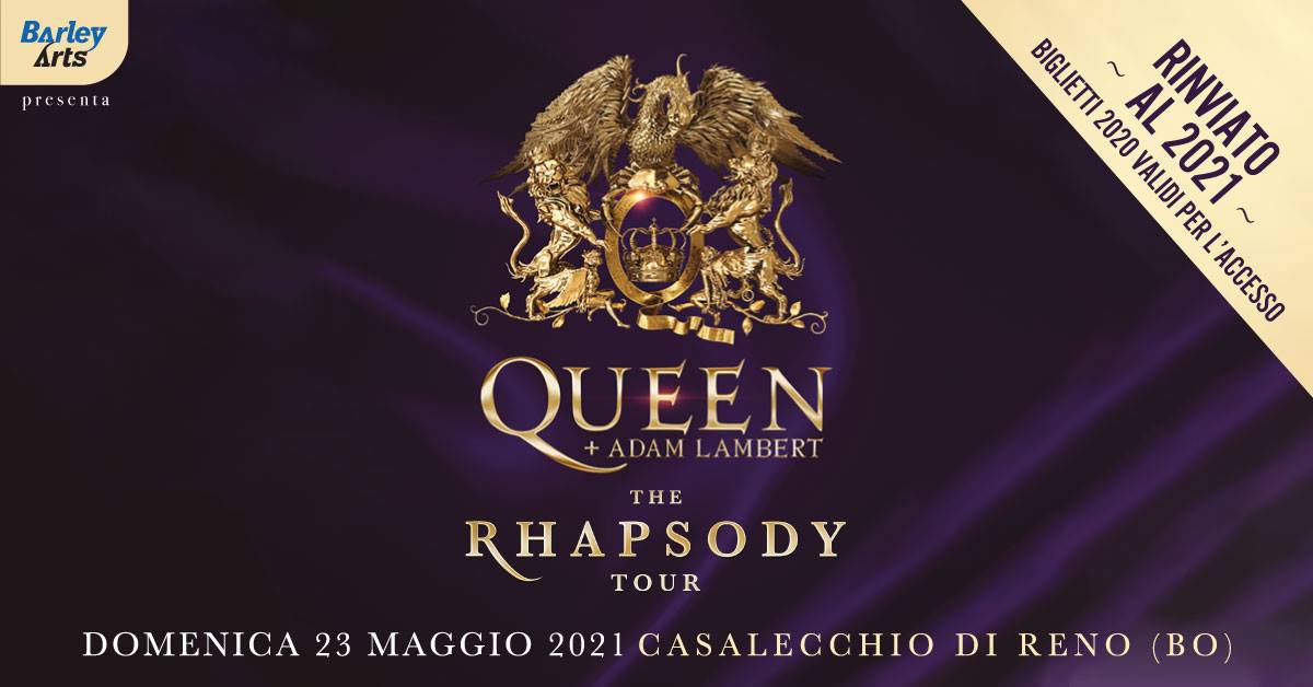 Queen + Adam Lambert, The Rhapsody Tour, Unipol Arena Bologna