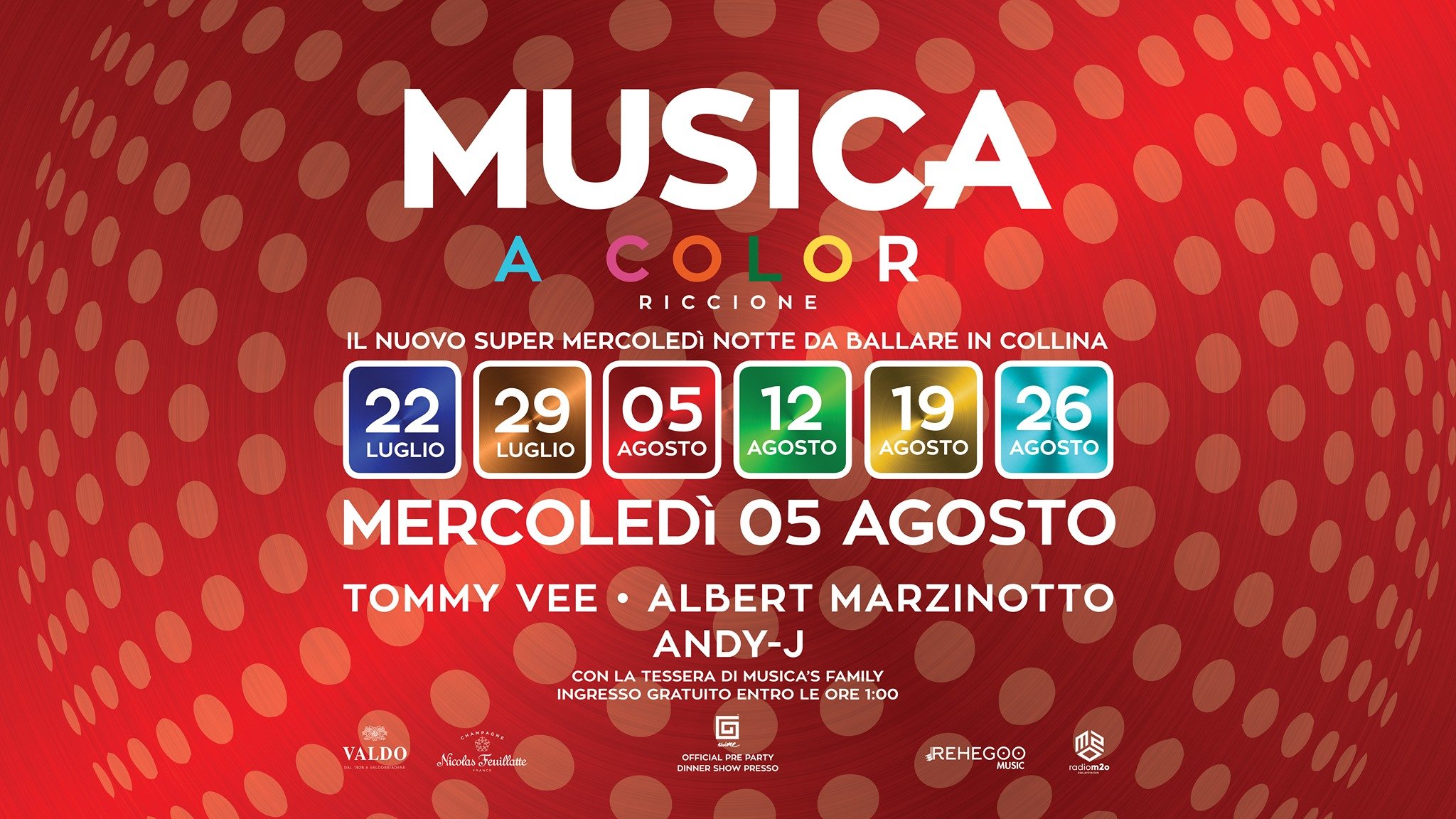Discoteca Musica Riccione, dj Tommy Vee, Albert Marzinotto ed Andy J