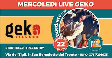 Duedarte live alla Discoteca Geko di San Benedetto del Tronto
