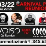 Carnival Party Paradiso official djs Reunion al Coconuts Club di Rimini