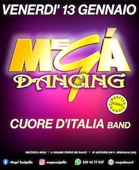 Cuore D'Italia band alla Discoteca Megà di Senigallia