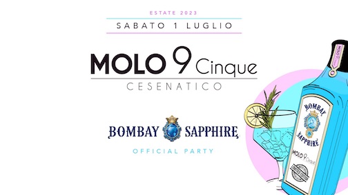 Bombay Sapphire party al Molo 95 di Cesenatico