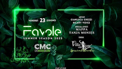 Discoteca Favole Bologna, special thanks Villa Delle Rose