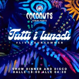 Show dinner & disco al Coconuts di Rimini