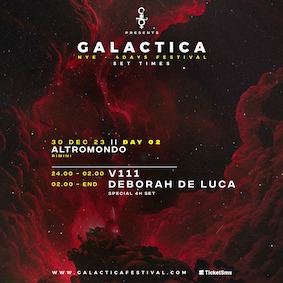 Capodanno 2024 Galactica all'Altromondo di Rimini