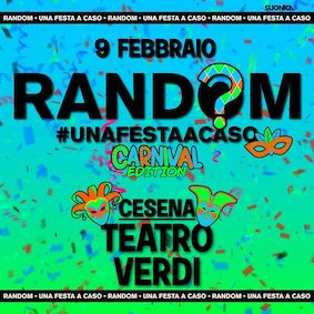 Carnevale Random alla discoteca Teatro Verdi di Cesena