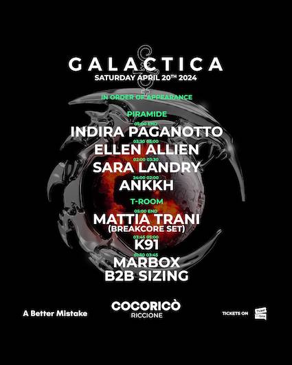 Galactica at Cocoricò Riccione
