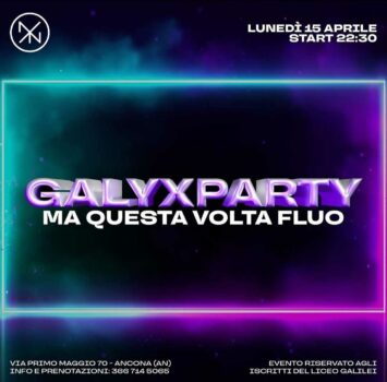 Galyxparty fluo al Nyx Club Ancona