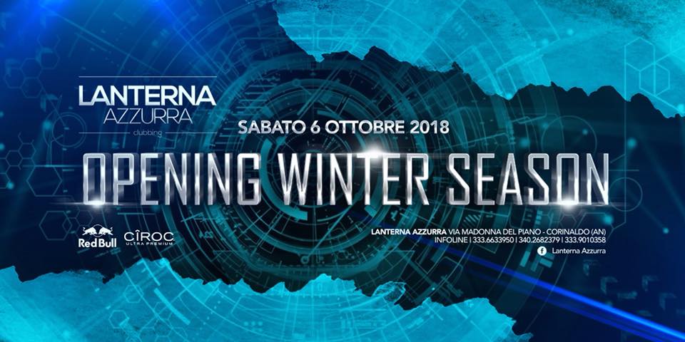 Opening Winter Season discoteca Lanterna Azzurra Corinaldo