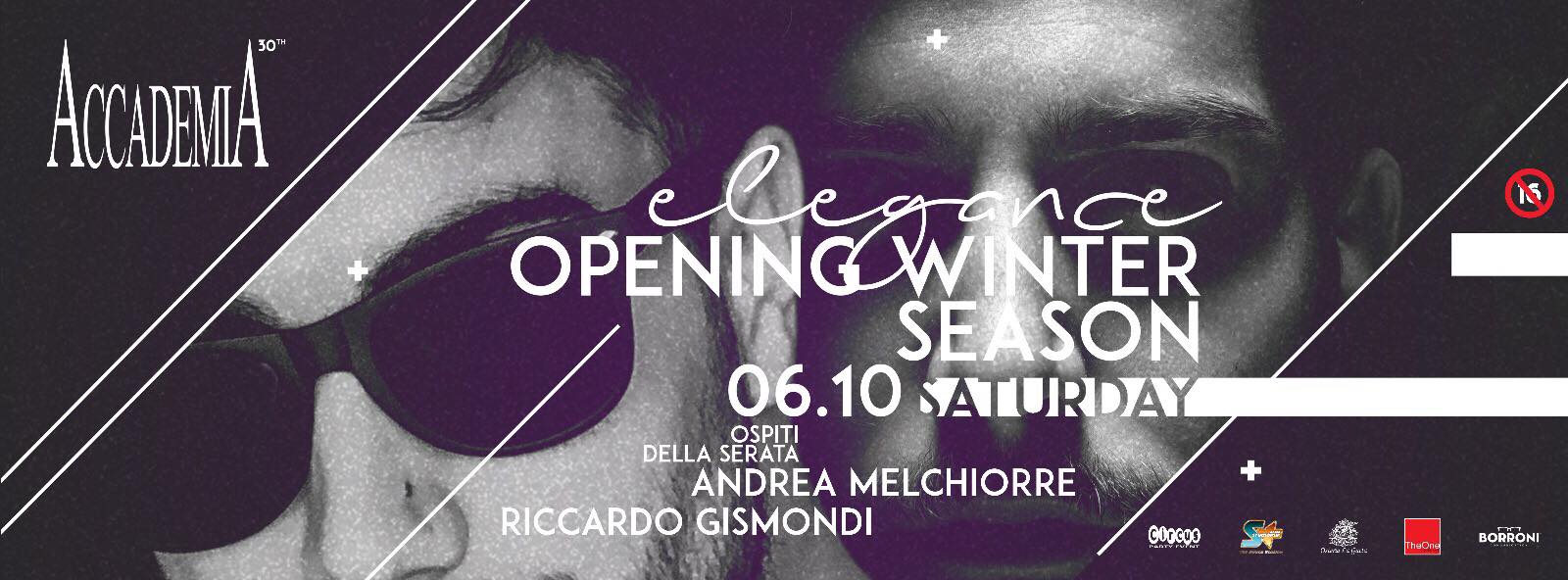 Inaugurazione con Andrea Melchiorre e Riccardo Gismondi discoteca Accademia