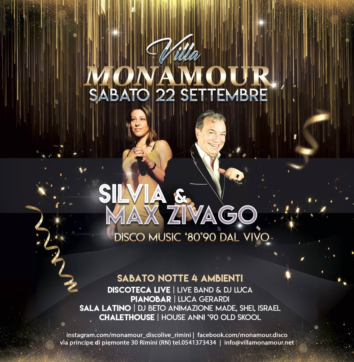 Silvia e Max Zivago Mon Amour Rimini