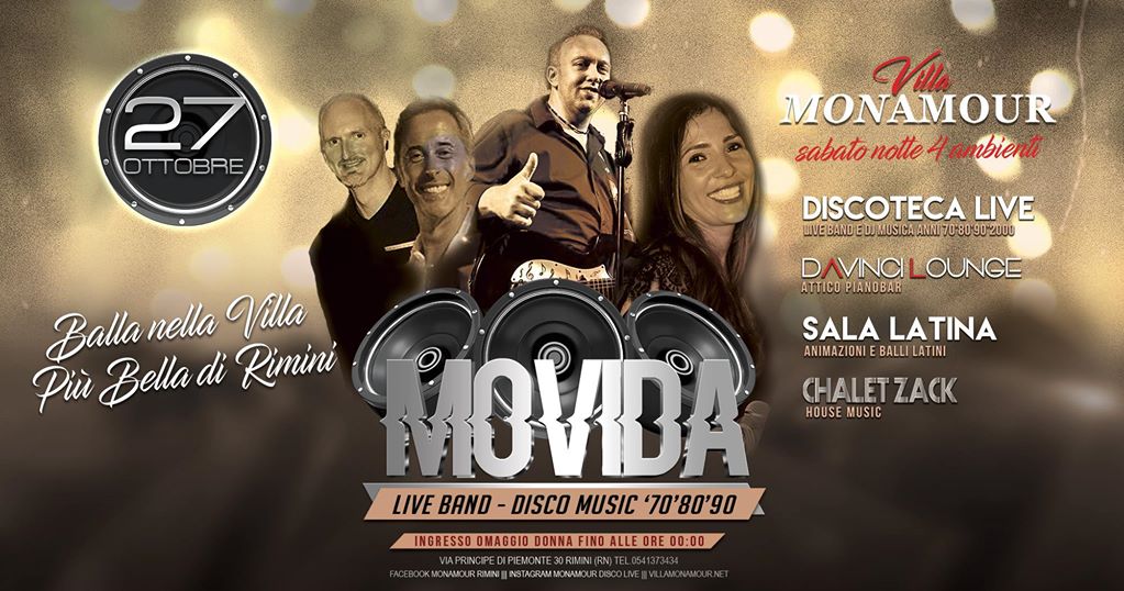 Movida Band Discoteca Mon Amour Rimini