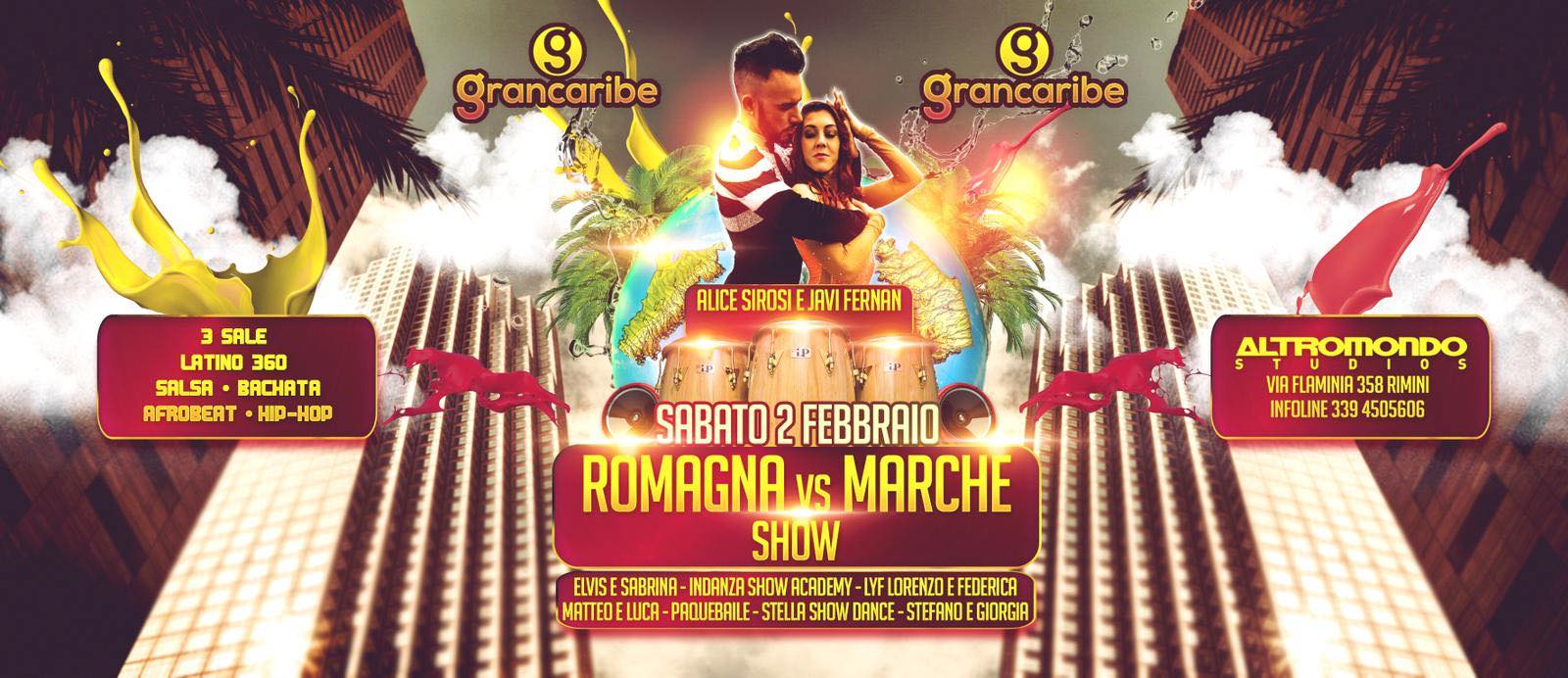 Romagna Vs Marche Show discoteca Altromondo Rimini