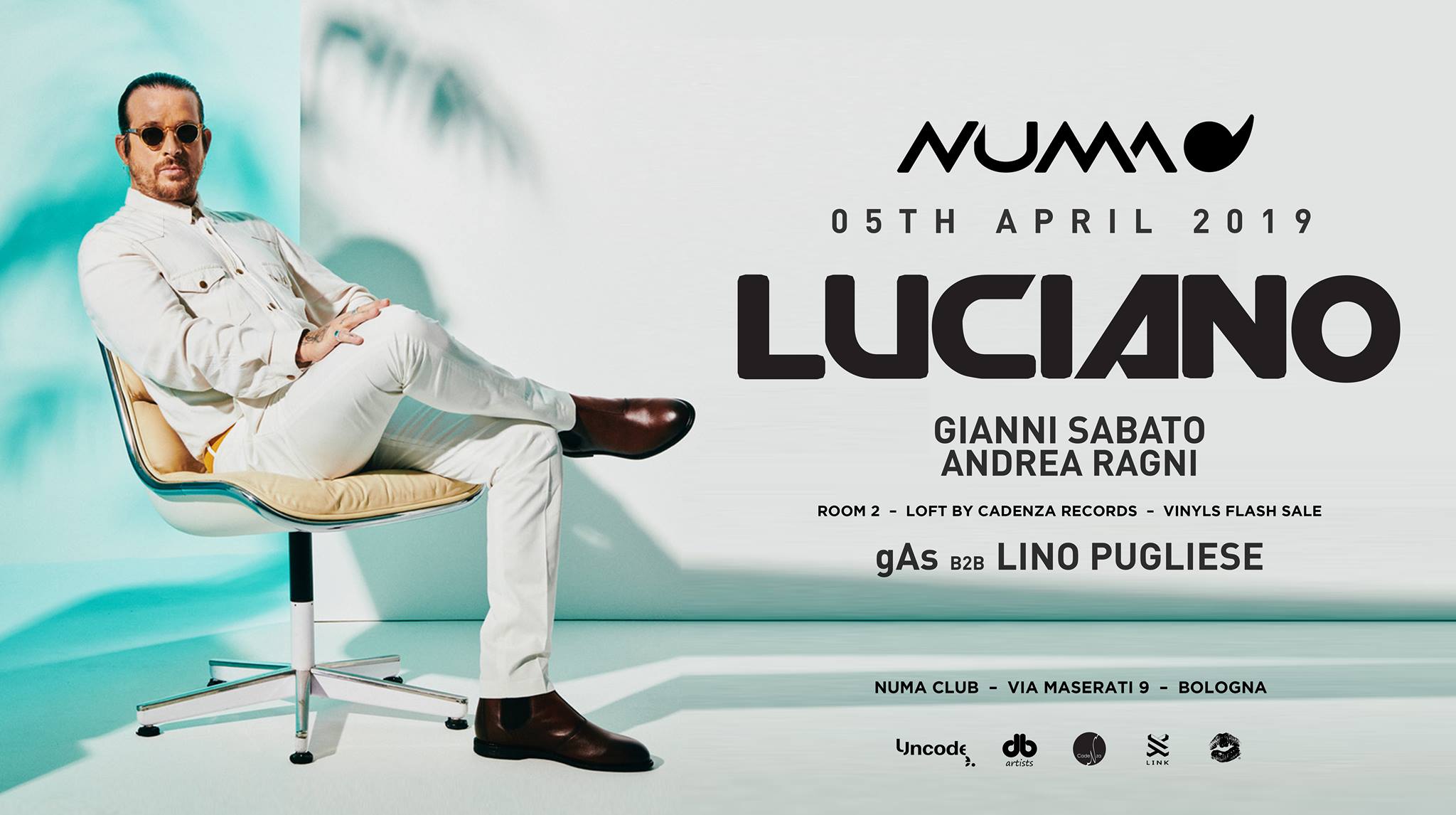 Luciano guest dj Numa Club Bologna
