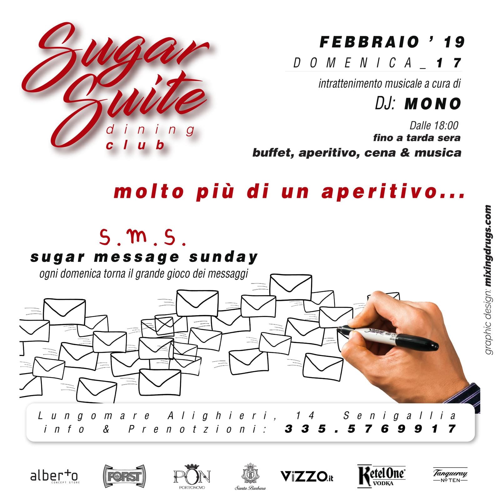 Message Sunday Sugar Suite Dinner Club Senigallia