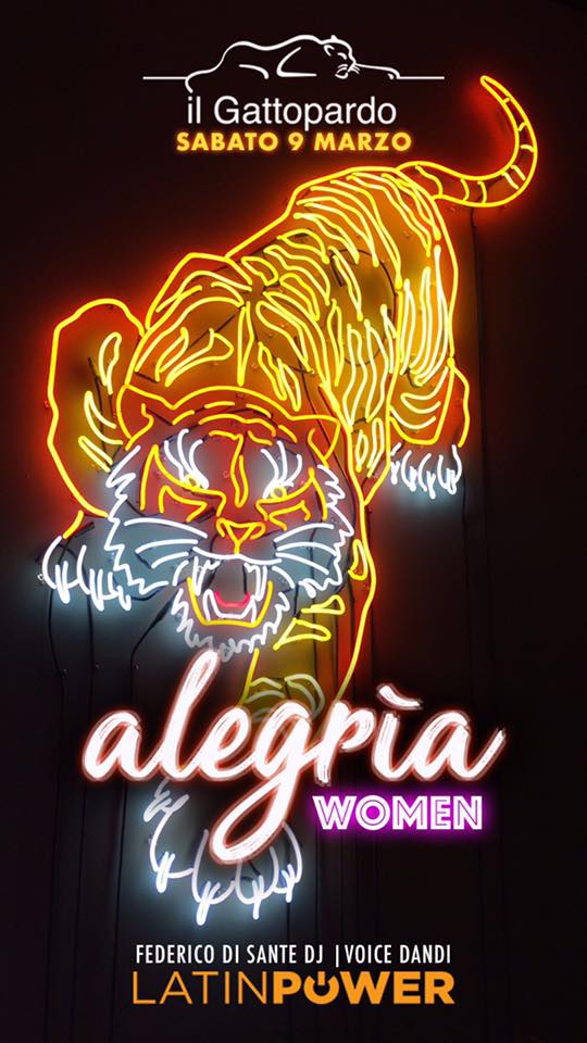 Alegria Woman discoteca Gattopardo Alba Adriatica
