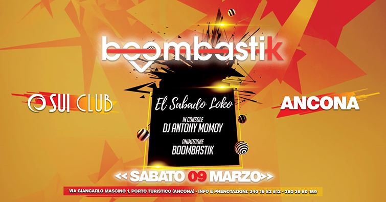 Boombastik post Festa Delle Donne Sui Club Ancona