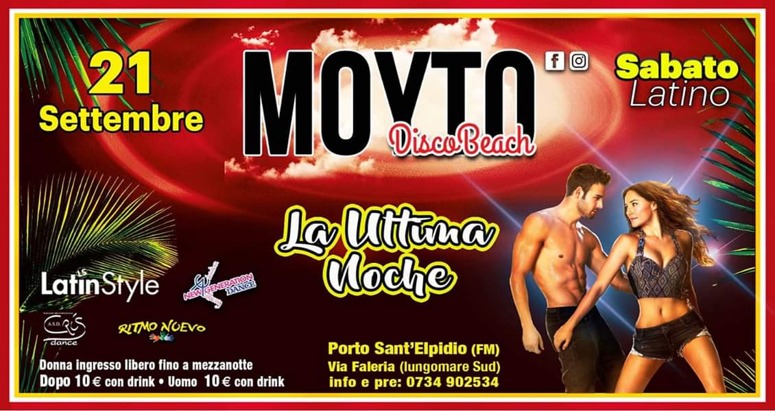 Moyto Disco Beach Porto Sant'Elpidio la ultima noche