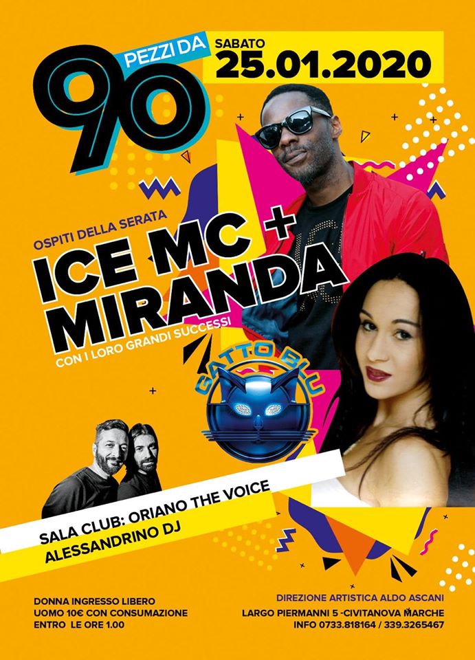 Ice Mc e Miranda guest Gatto Blu Civitanova Marche