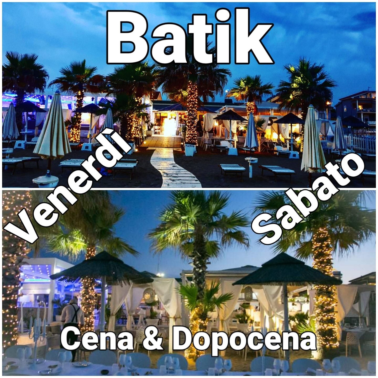Batik Civitanova Marche, cena e dopocena cocktail bar