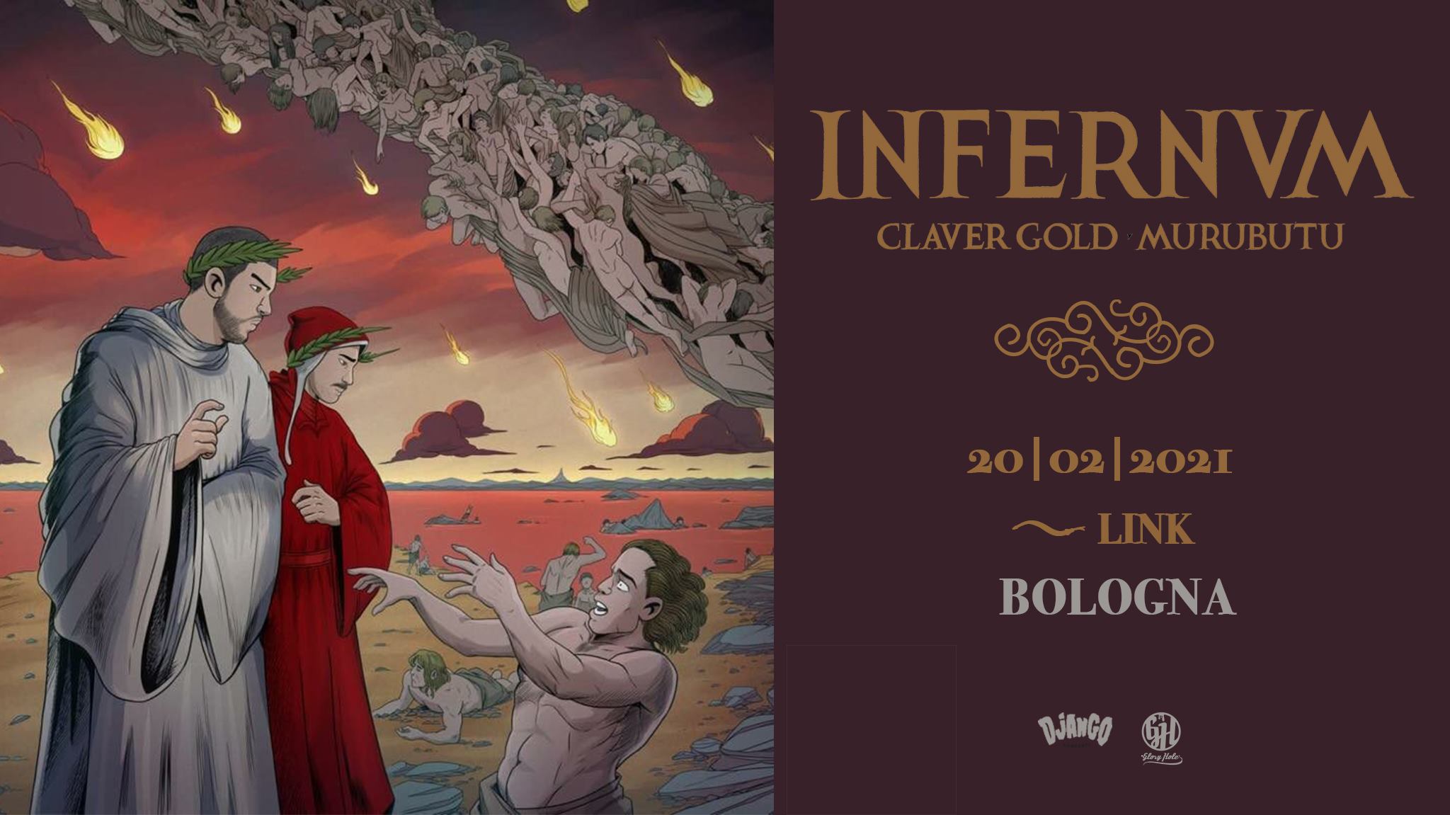 Claver Gold & Murubutu "Infernvm tour" al Link di Bologna
