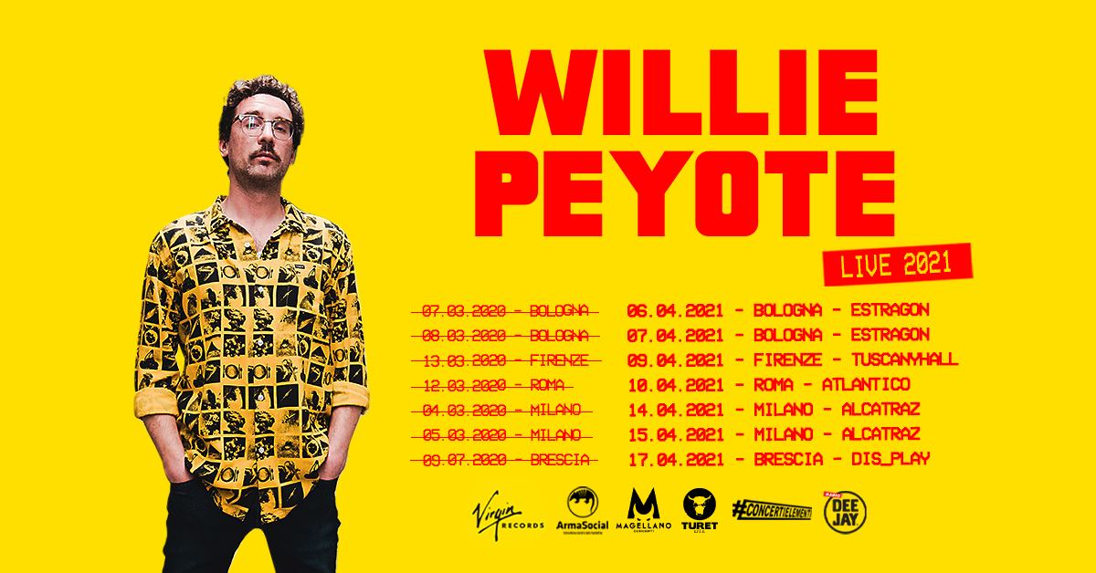 Willie Peyote Live 2021, Estragon Club Bologna