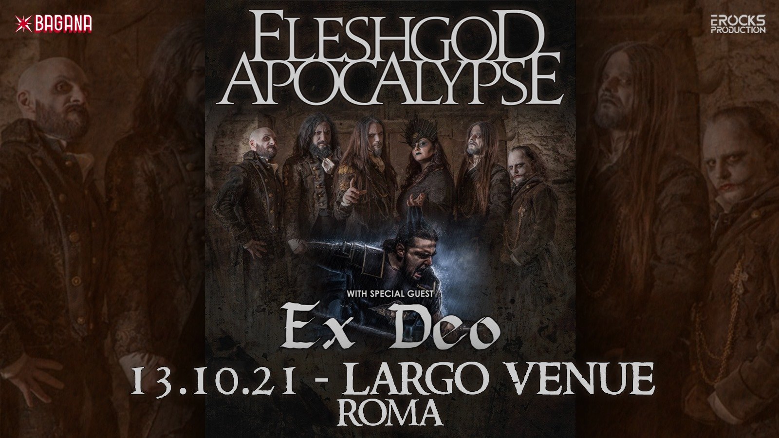 Fleshgod Apocalypse + Ex Deo live, Largo Venue di Roma