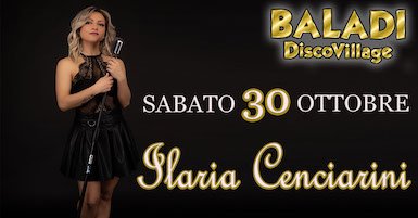 Ilaria Cenciarini alla Discoteca Dancing Baladì di Torre San Patrizio