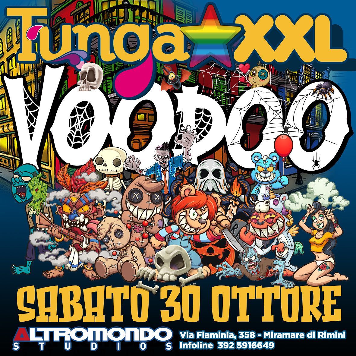 Tunga XXL opening party alla Discoteca Altromondo di Rimini