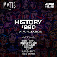 History 1990 alla Discoteca Matis di Bologna
