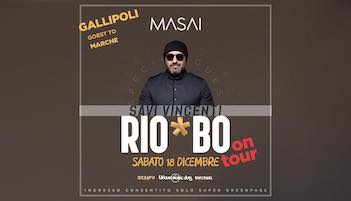 Rio Bo Gallipoli on tour alla Discoteca Masai di Cagli