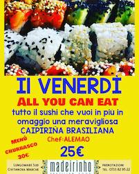 All You Can Eat al ristorante Madeirinho di Civitanova Marche