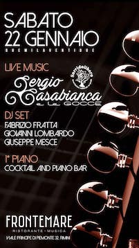 Frontemare Rimini, live show dinner con Sergio Casabianca e le Gocce