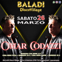 Omar Codazzi alla Discoteca e Dancing Baladì di Torre San Patrizio