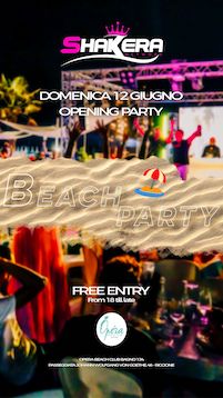 Shakera beach party all'Opera di Riccione