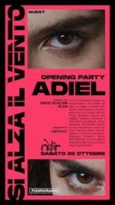 Opening Party con Adiel al Noir Club di Jesi