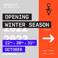 Opening Winter Season Discoteca Cocoricò Riccione